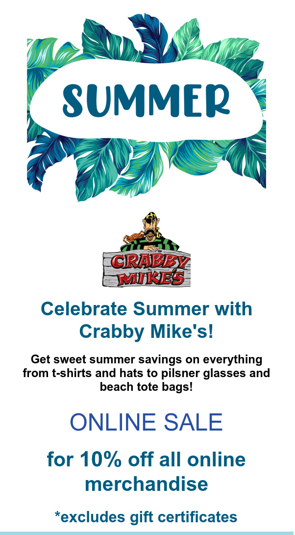 Crabby Mikes Summer Savings 2023