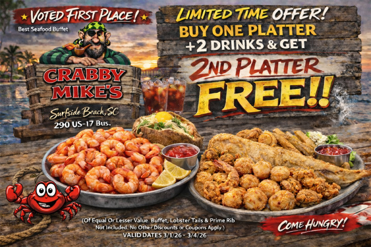 Limited Time Offer - Please present to server!