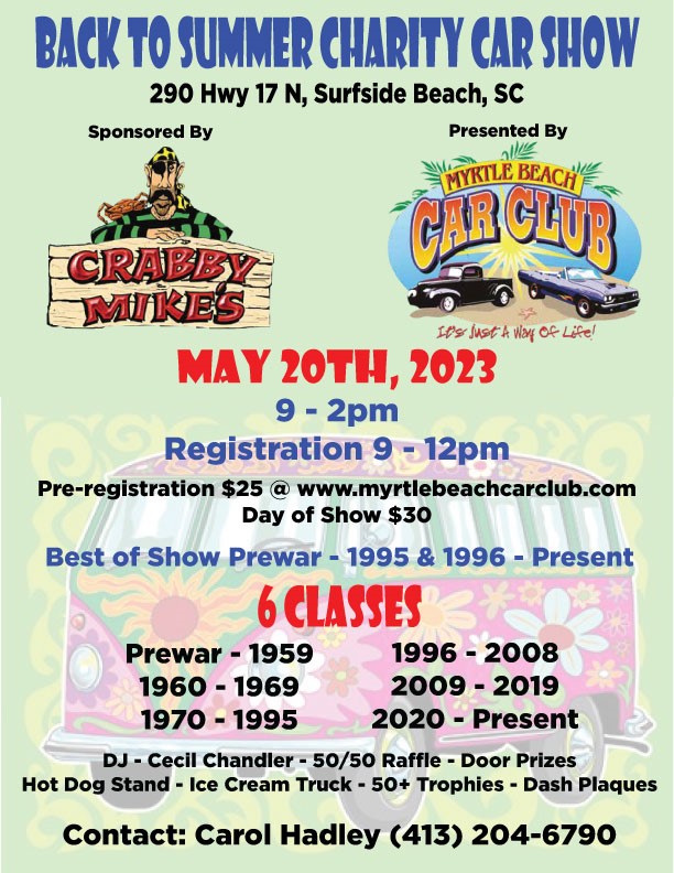 Back to Summer Charity Car Show
