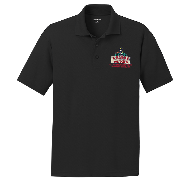Crabby Mike's PosiCharge Racer Polo with Embroidered Logo 