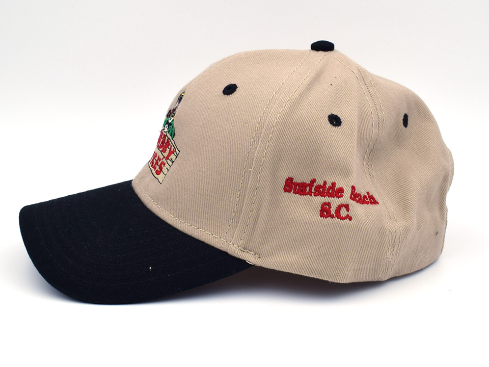 Crabby Mike's 6-Panel Ball/Golf Tan with Black Bill | Hats