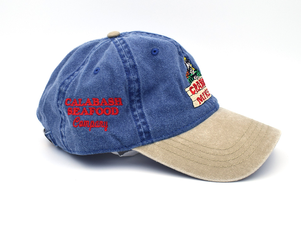Crabby Mike's 6-Panel Ball/Golf Denim with Tan Bill