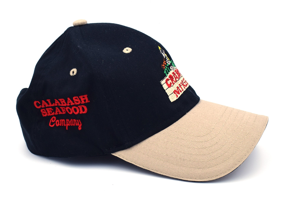 Crabby Mike's 6-Panel Ball/Golf Black with Tan Bill